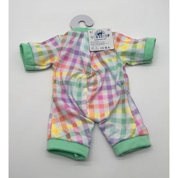 Build A Bear Sleeper Pastel Gingham Checked Print New With Tags - Picture 3 of 3
